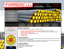 Tablet Screenshot of foremans.eu